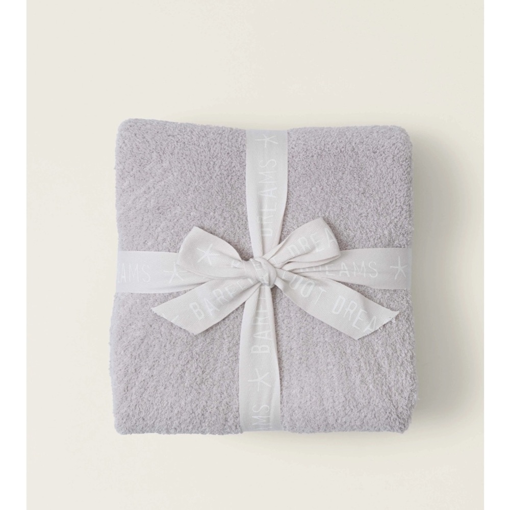 Barefoot Dreams Cozy Light Gray Throw
